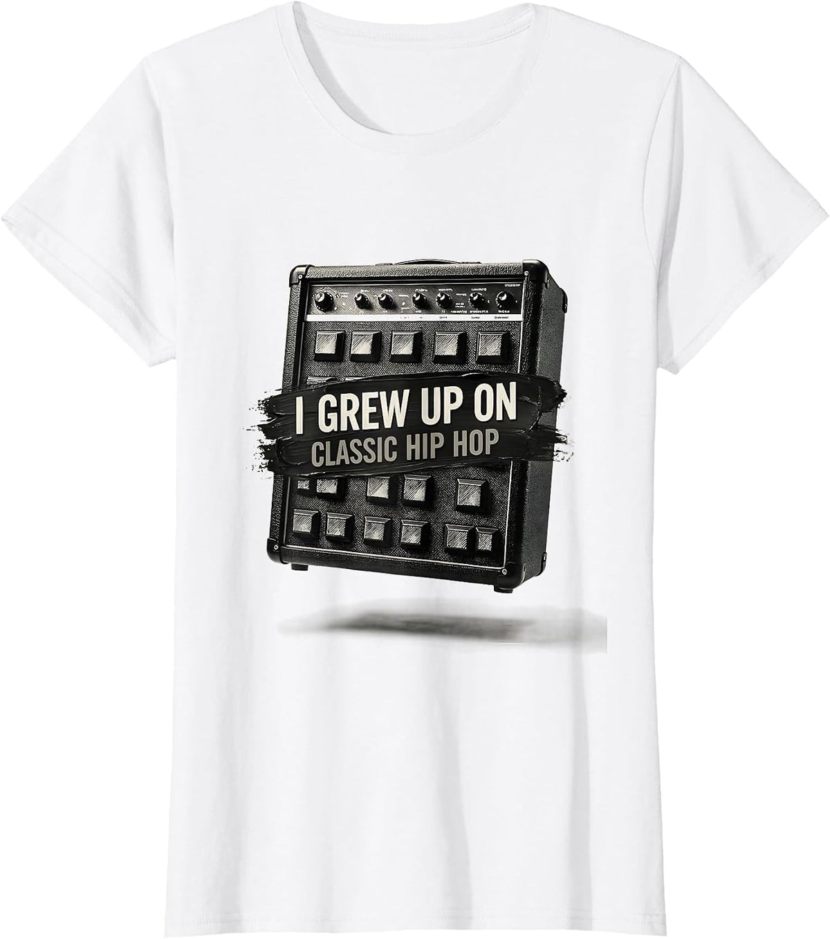 I Grew Up On Classic Hip Hop Urban Nostalgic Streetwear T-Shirt - White