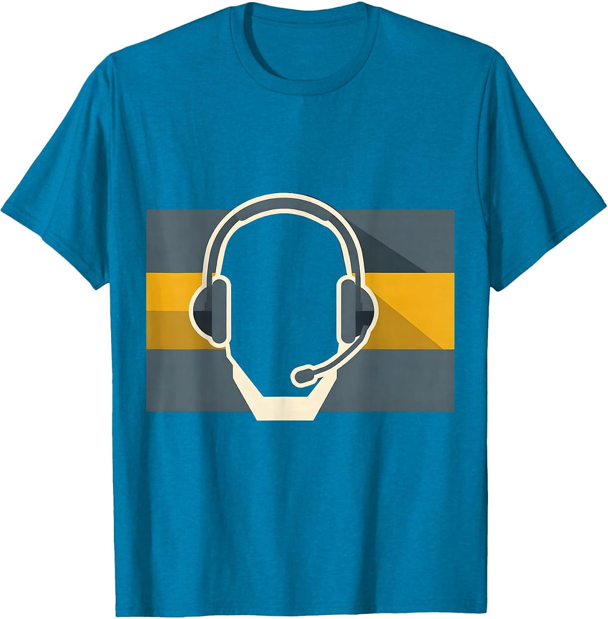 Thin Gold Line 911 Dispatcher First Responder Tribute T-Shirt - Sapphire Blue