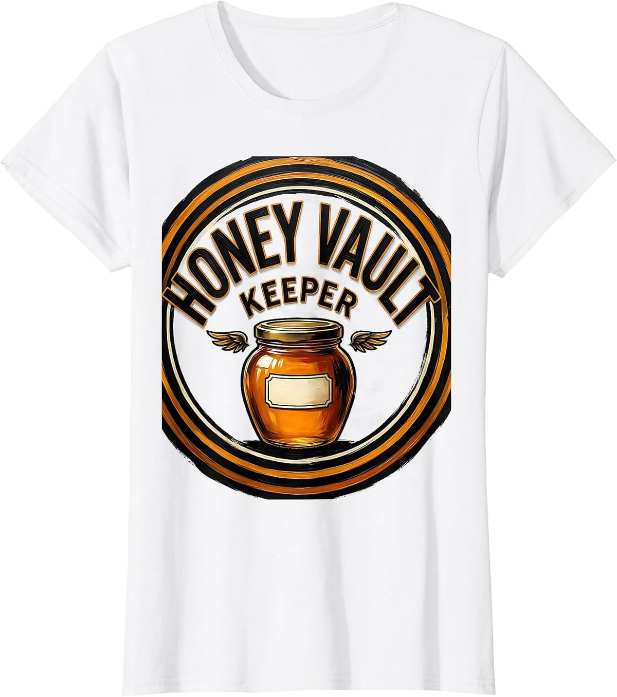 Honey Vault Keeper Playful Bee Honey Jar Halloween Costume T-Shirt - White