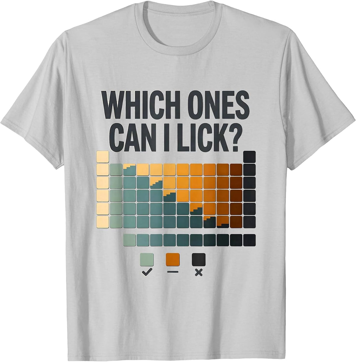 Men's Which Ones Can I Lick Funny Periodic Table Chemistry Teacher T-Shirt - Silver Grey