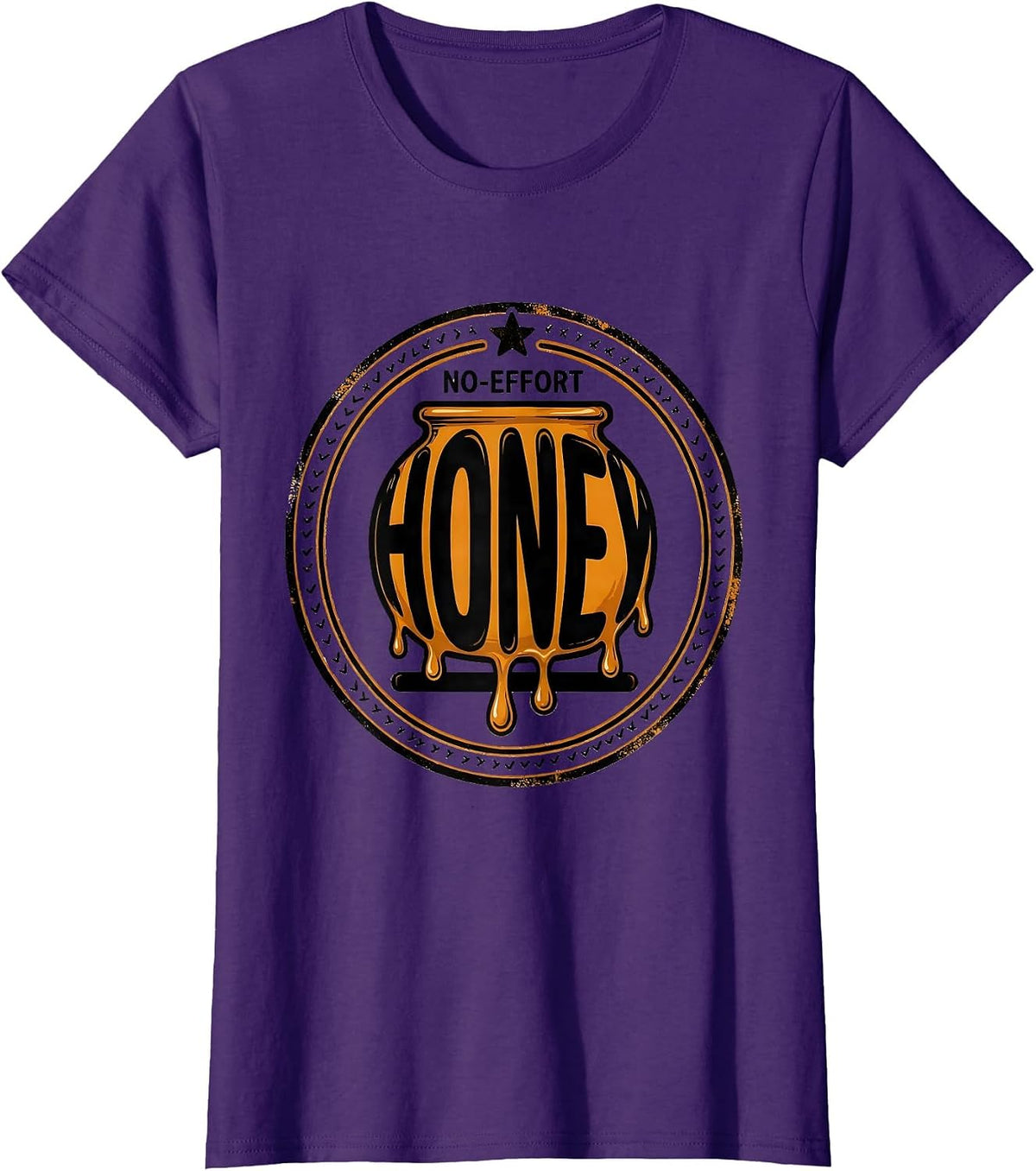 Women's No-Effort Honey Funny Halloween Honeypot Costume Novelty T-Shirt - Purple