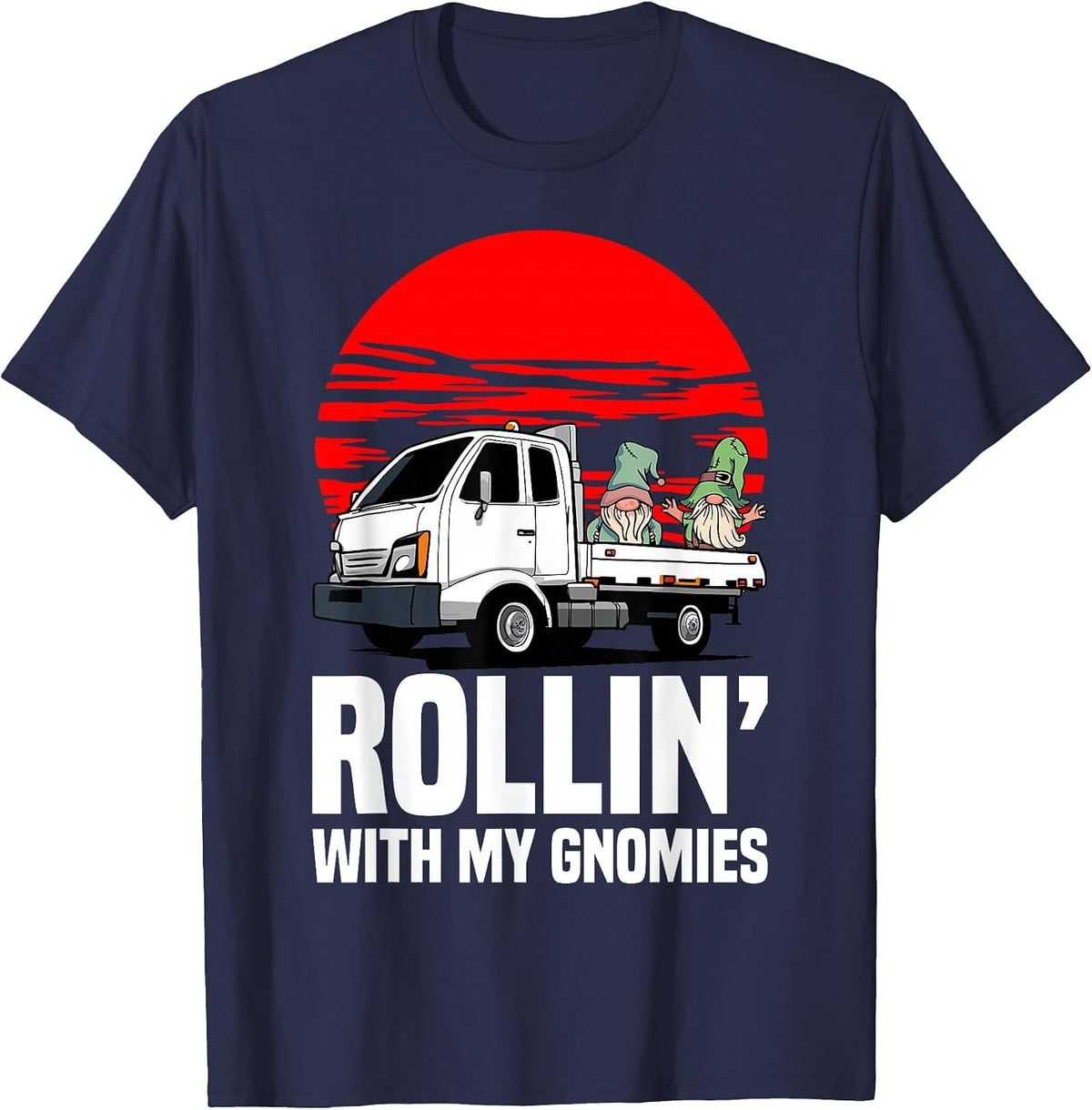 Japanese Mini Truck Lover Rollin Driver Kei Trucks T-Shirt - Navy Blue