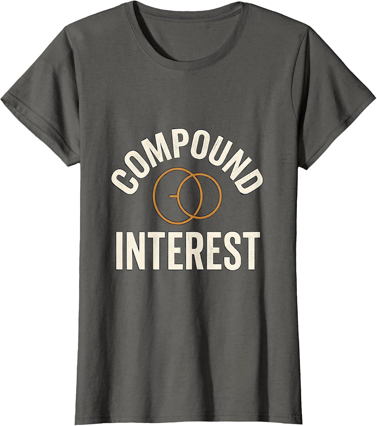 Women's Compound Interest Funny Chemistry Science Lover Gift T-Shirt - Asphalt Grey
