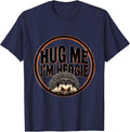 Hug Me, I'm Hedgie Funny Hedgehog Lover Cute Animal Humor T-Shirt - Navy Blue