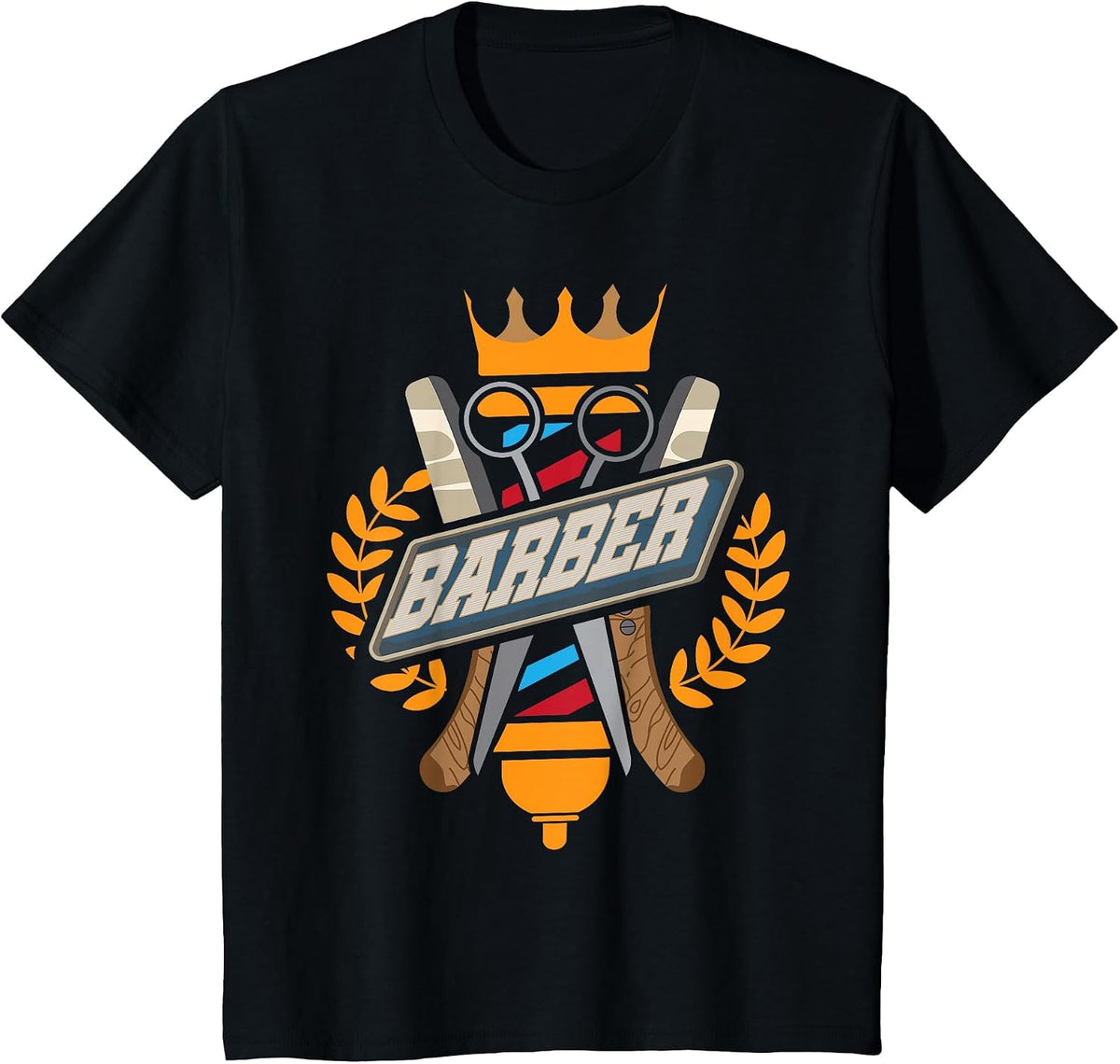 Barber Hairstylist Hairdresser Haircutting T-Shirt - Black