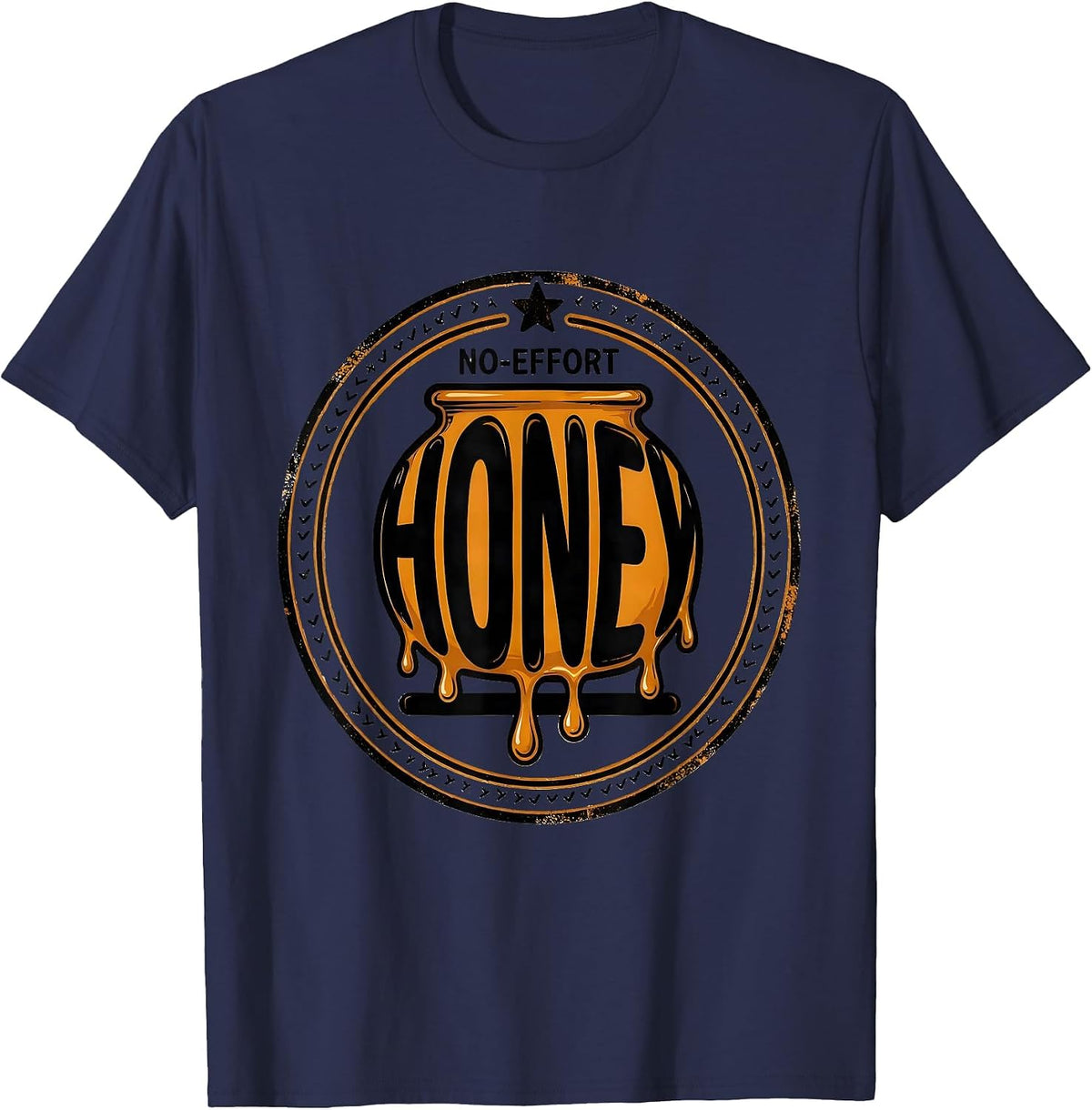 Men's No-Effort Honey Funny Halloween Honeypot Costume Novelty T-Shirt - Navy Blue