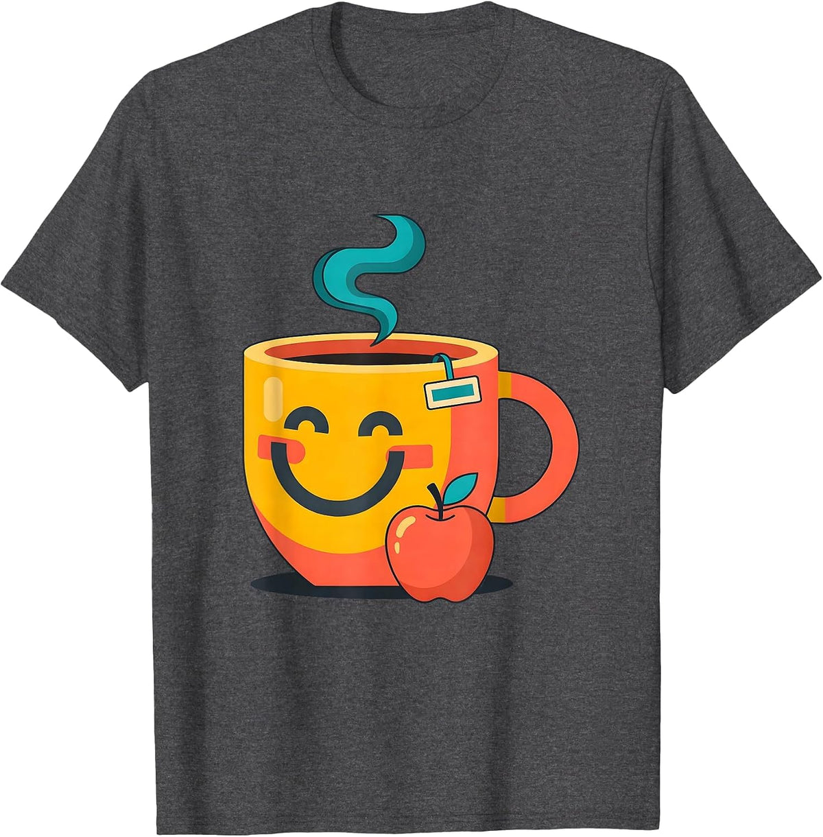 Happy To See Your Face Favorite Teacher Gift T-Shirt - Dark Heather Grey