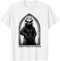 Men's Unbothered By Design Funny Honey Badger Animal Humor T-Shirt - White