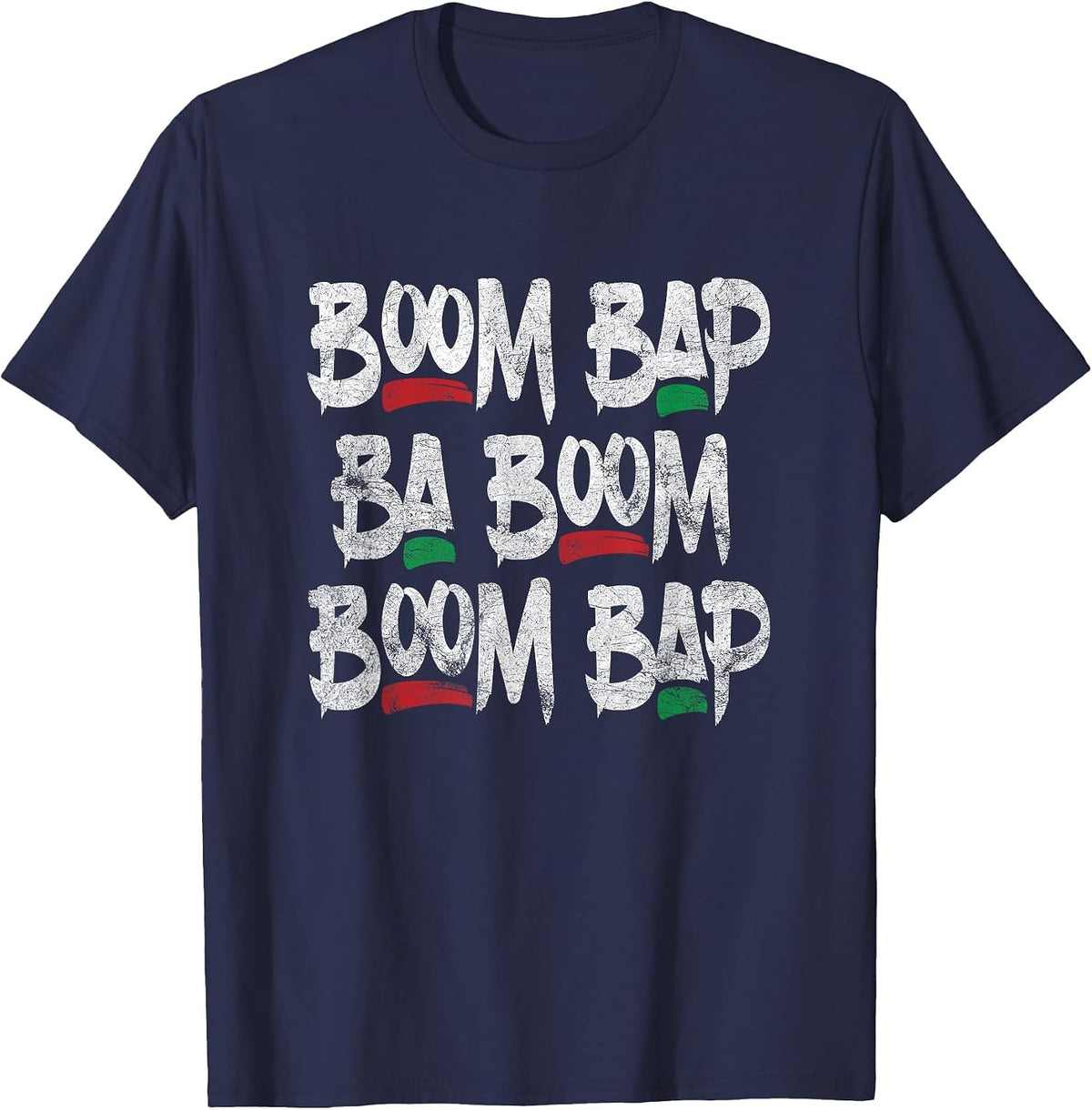 Boom Bap 90's Hip Hop T-Shirt T-Shirt - Navy Blue