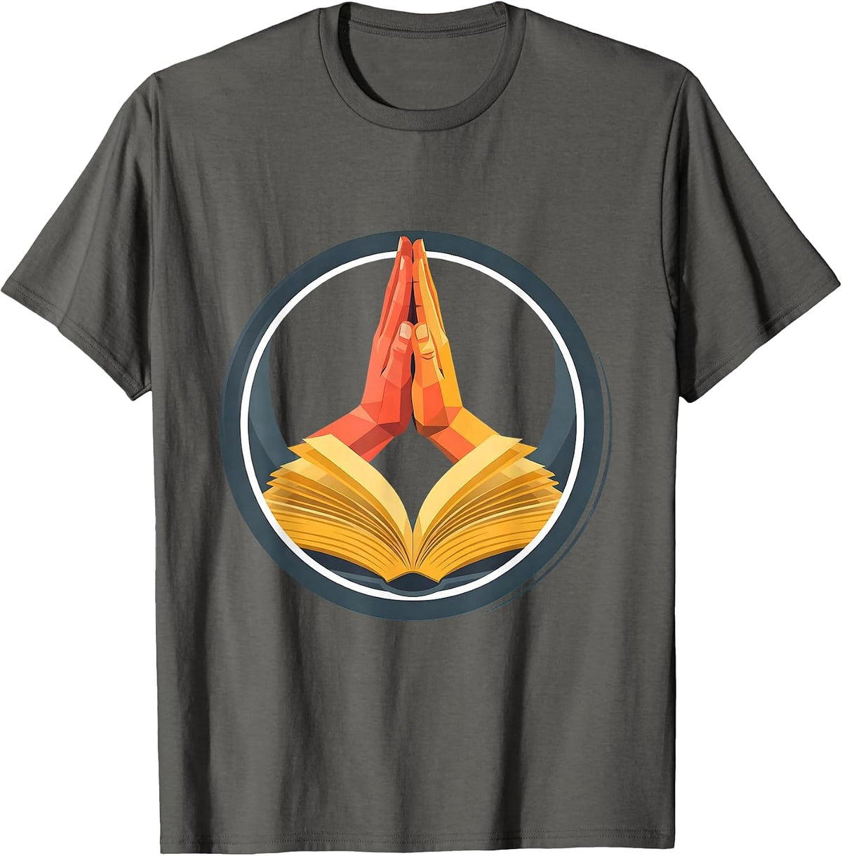 Men's Paraprofessional High Five Graphic Tee T-Shirt - Asphalt Grey