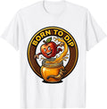 Men's Born To Dip Funny Rosh Hashanah Jewish New Year Apple Honey T-Shirt - White