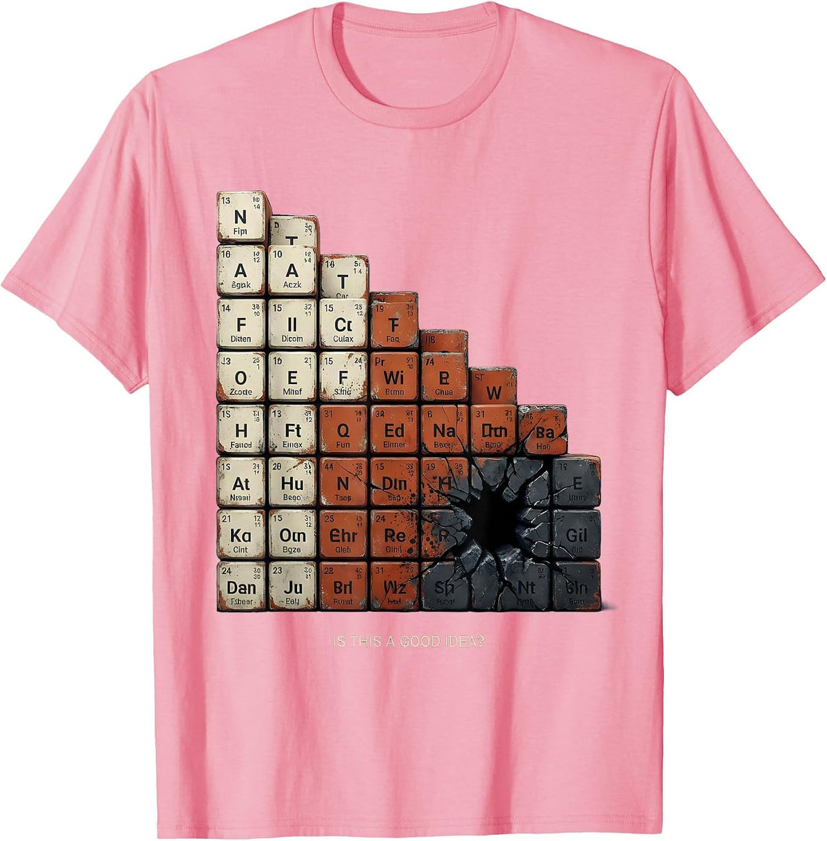 Is This A Good Idea Funny Periodic Table Science Teacher T-Shirt - Pink