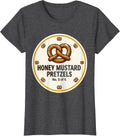 Women's Honey Mustard Pretzels No. 5 of 6 Group Halloween Costume T-Shirt - Dark Heather Grey