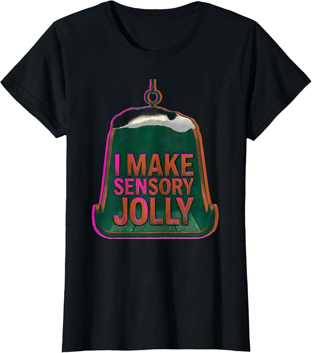 I Make Sensory Jolly Risograph Occupational Therapist T-Shirt - Black