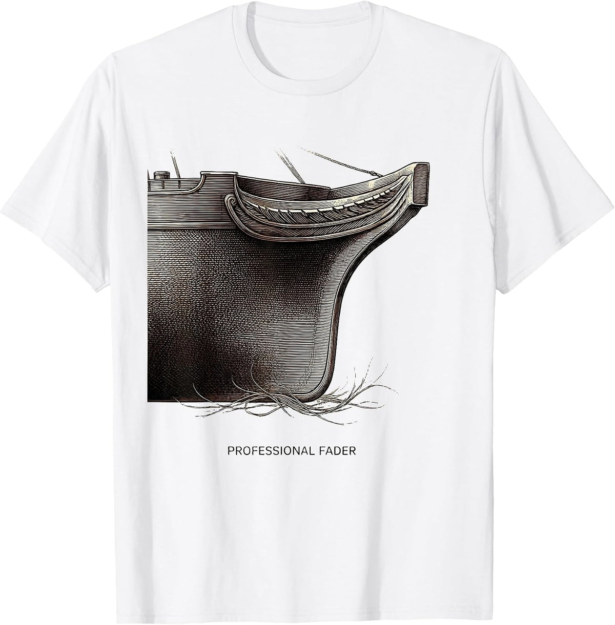 Men's Professional Fader Hairdresser Barber Humor Gift T-Shirt - White