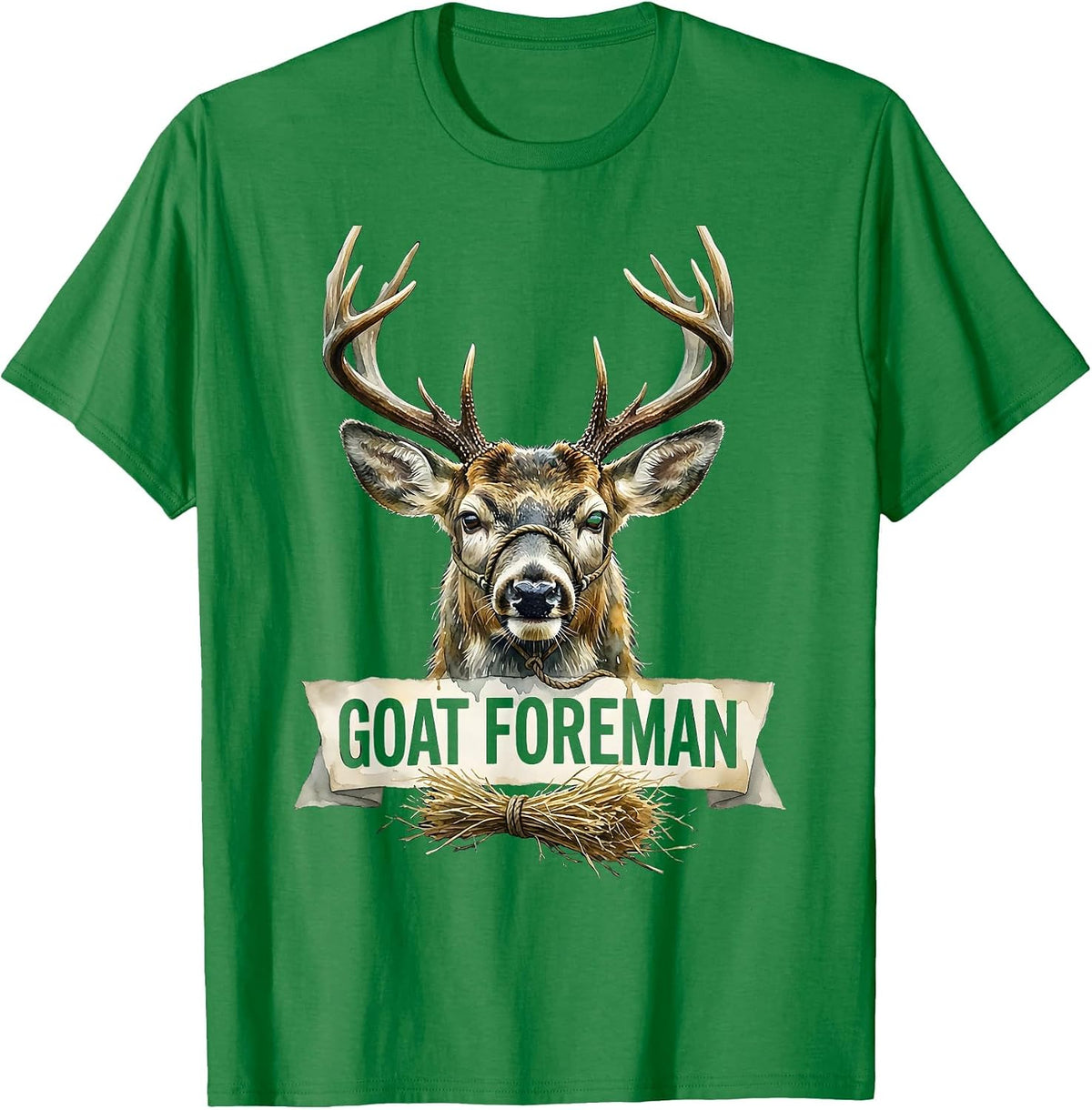 Men's Goat Foreman Funny Goat Farmer Rancher Gift T-Shirt - Kelly Green