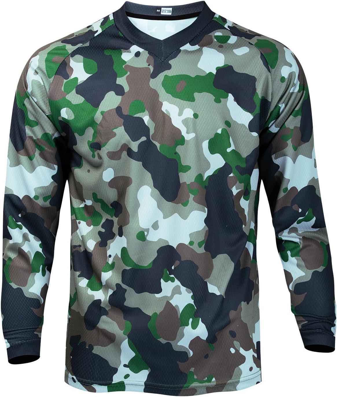 JPOJPO Men's Mountain Bike Jersey Long Sleeve MTB Off-Road Racing Downhill Motocross Shirts Quick Dry&Moisture-Wicking Tops