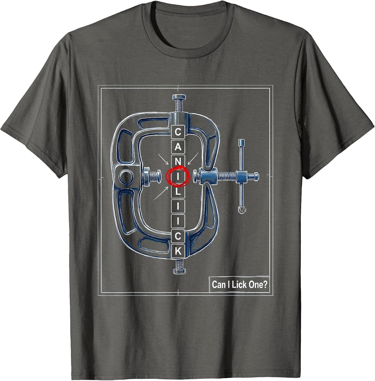 Can I Lick One Funny Periodic Table Science Teacher Gift T-Shirt - Asphalt Grey