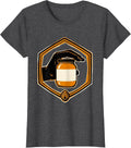 Women's Honey Jar Badge Screenprint Poster Beekeeper Market Stall T-Shirt - Dark Heather Grey