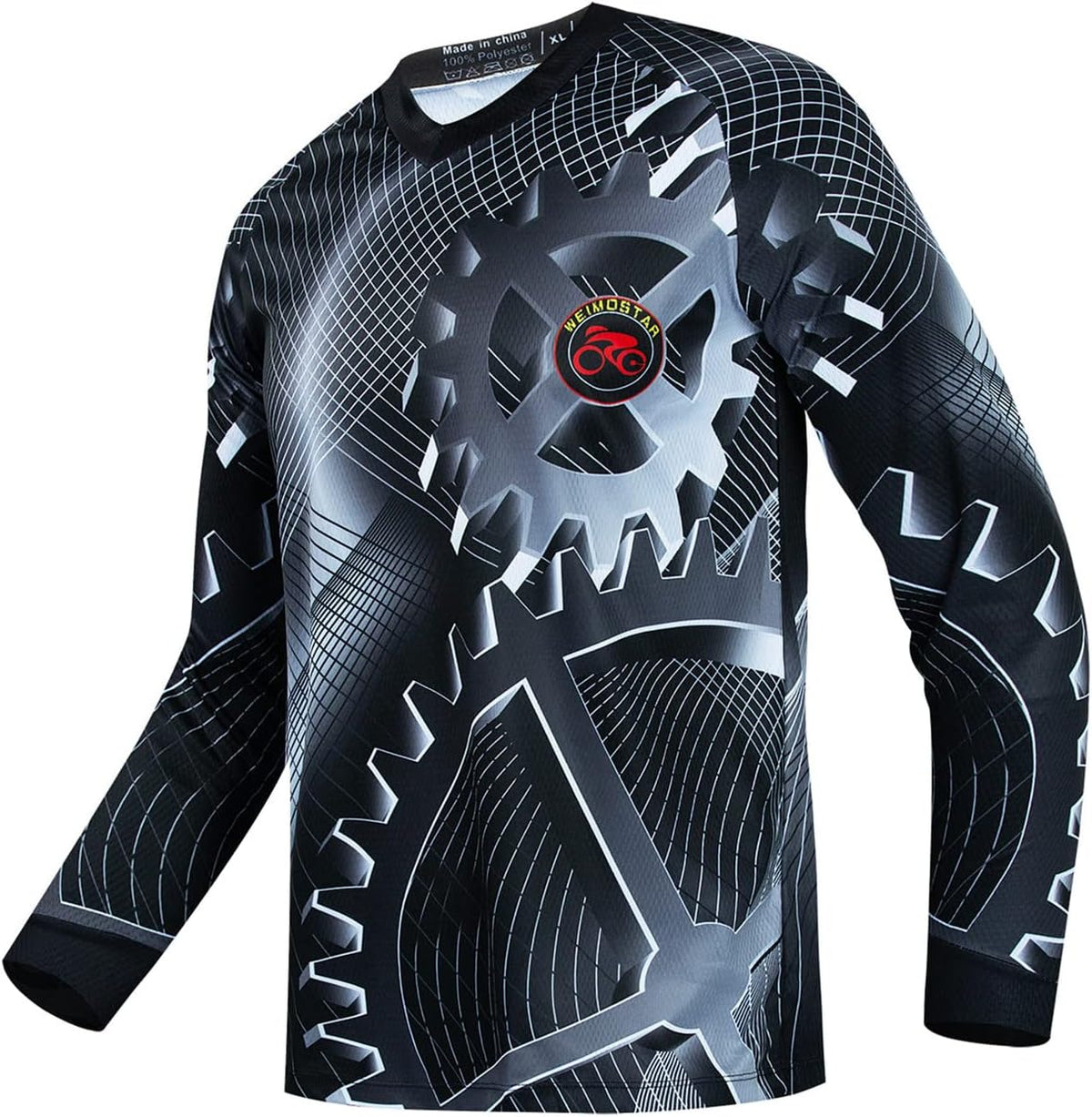 Mountain Bike Jersey Long Sleeve Men Bicycle Cycling Motocross Shirt Downhill Top Running Tshirt Offroad BMX Clothing