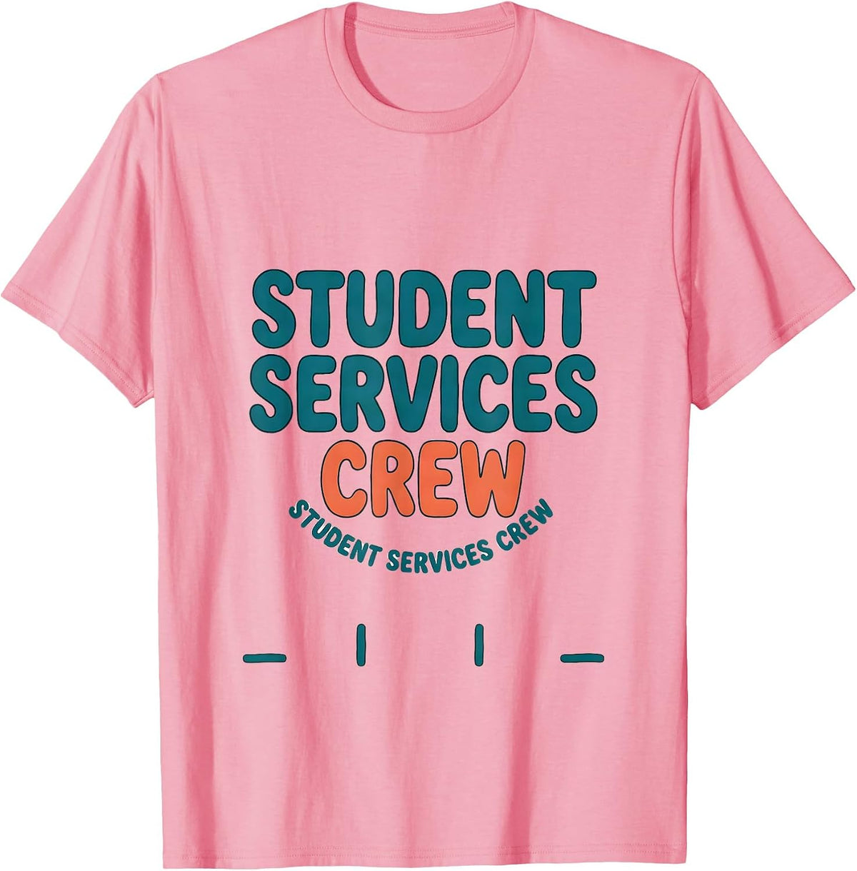 Men's Student Services Crew School Counselor Psychologist Crew T-Shirt - Pink