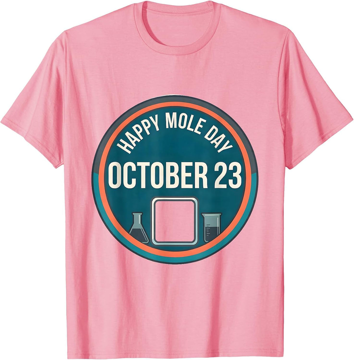 Men's Happy Mole Day October 23 Funny Chemistry Teacher Science T-Shirt - Pink