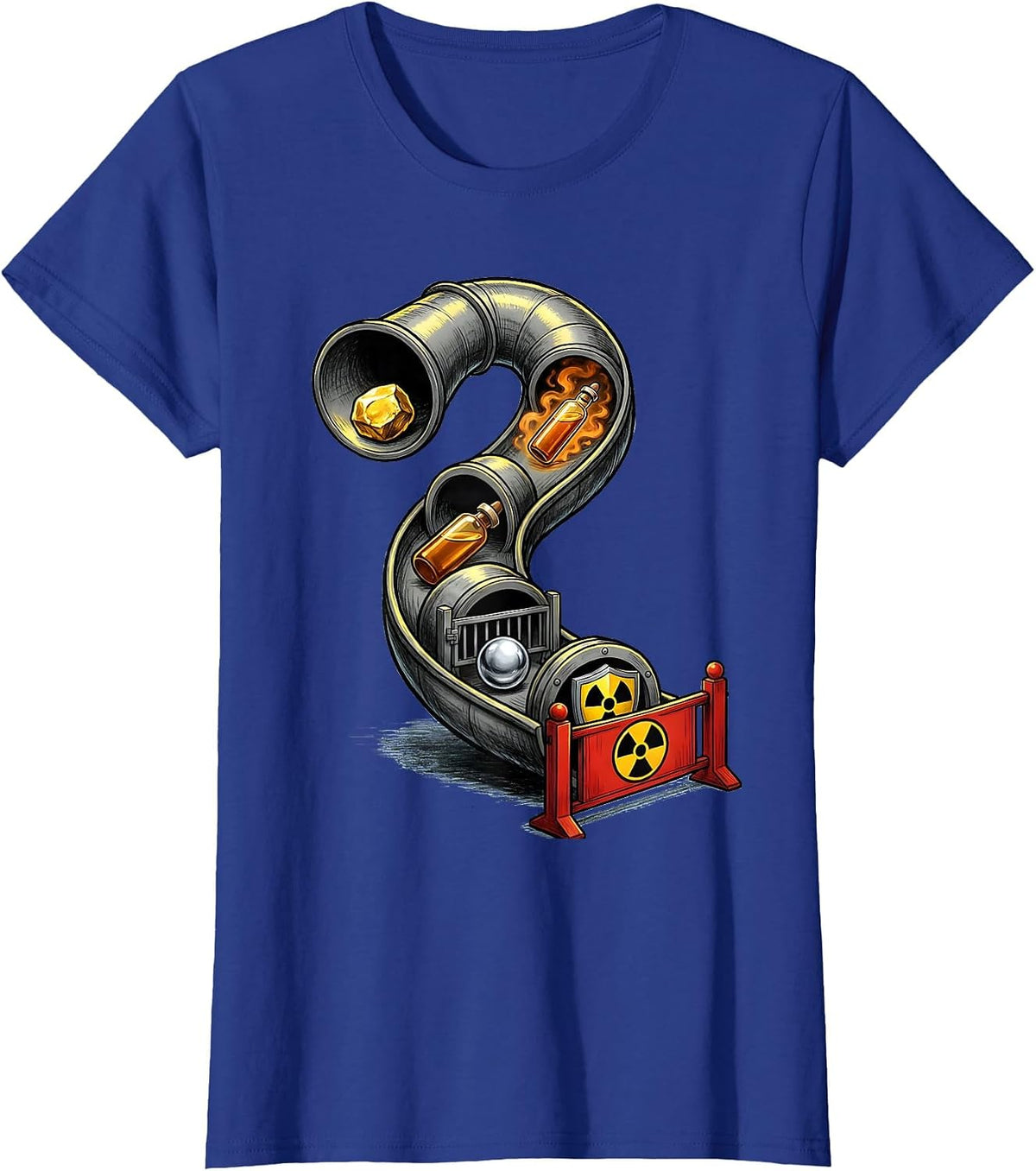 Women's Lab Escape Science Humor Teacher Student Gift T-Shirt - Royal Blue
