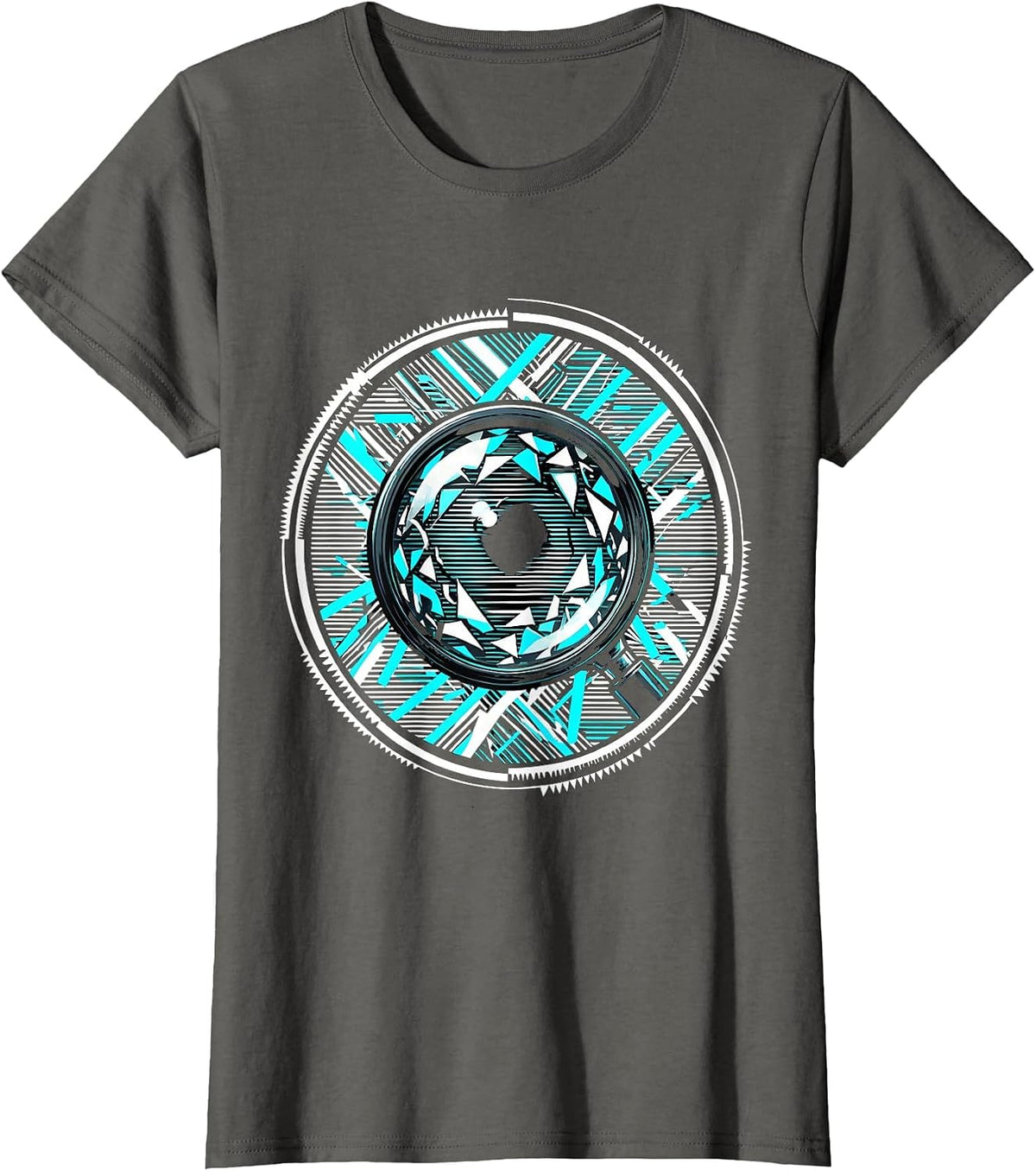 Women's Dyslexia Awareness Magnifying Glass Graphic T-Shirt - Asphalt Grey