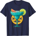 Holiday Margarita Board Member Funny Christmas Cocktail T-Shirt - Navy Blue