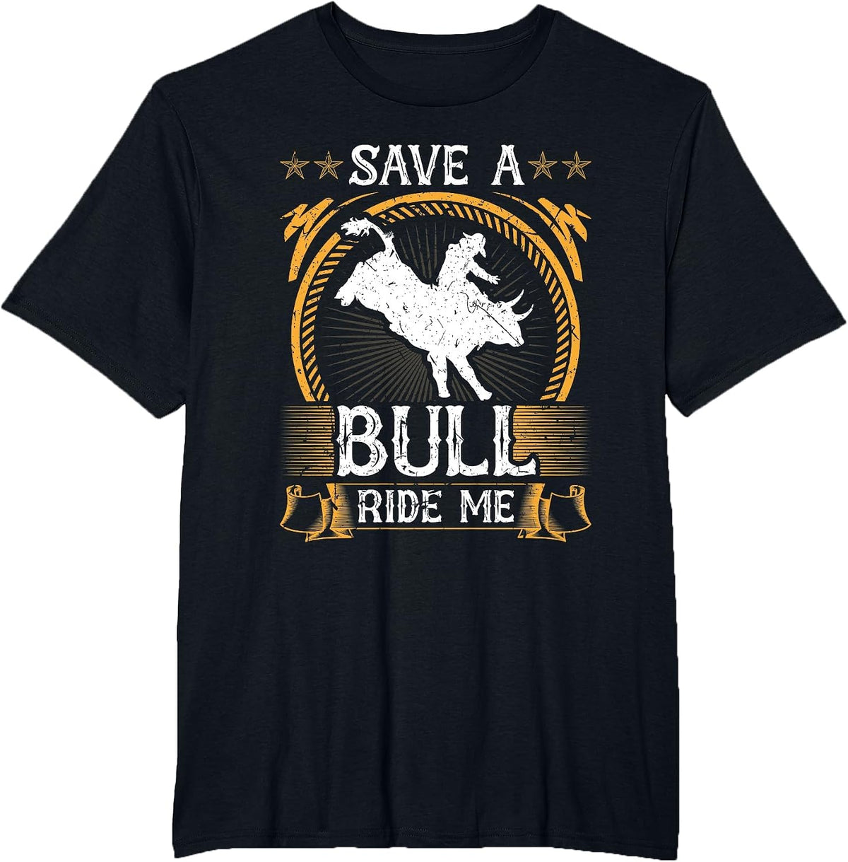 Save A Bull Ride Me Rodeo Cowboy Jaripeo Bull Rider T-Shirt - Black