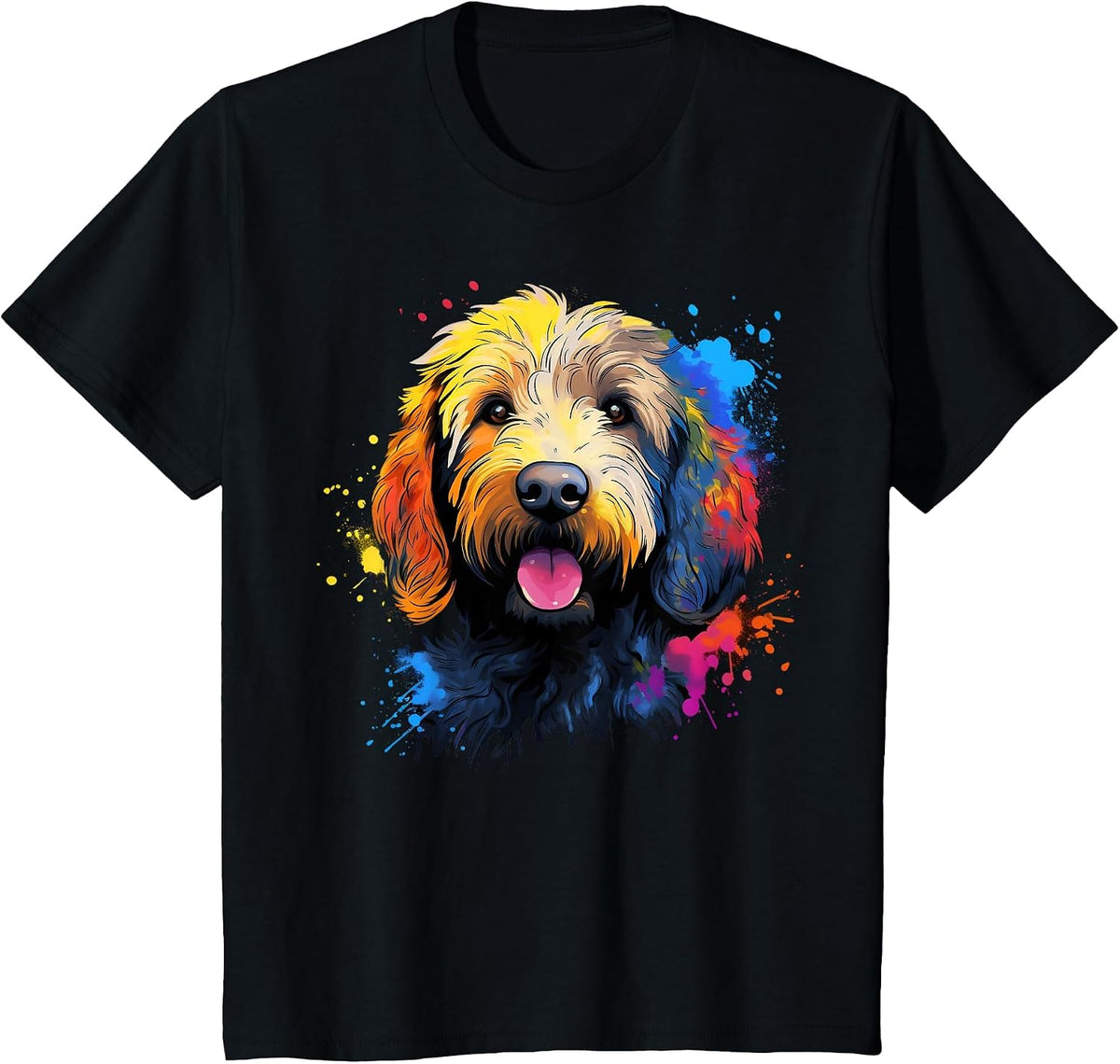 Cute Golden Doodle T-Shirt - Black