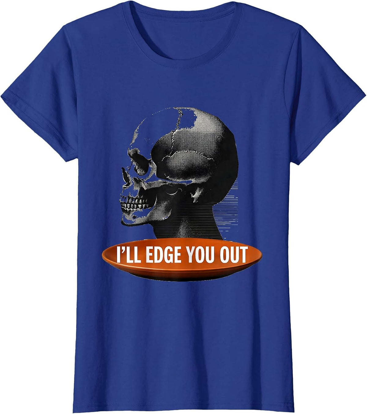 Women's I'll Edge You Out Funny Barber Hairstylist Humor Gift T-Shirt - Royal Blue