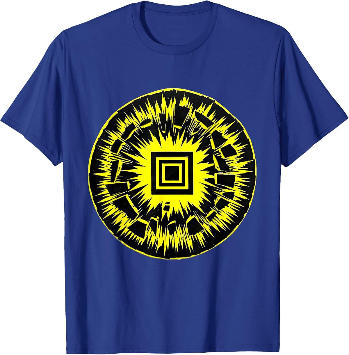 Stencil Badge Support School Counselor Work Humor T-Shirt - Royal Blue