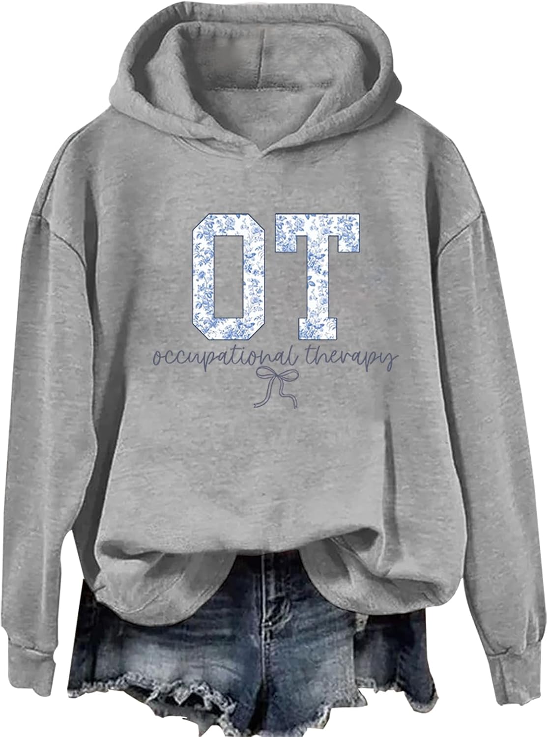Occupational Therapy Sweatshirt & Hoodie Toile OT Shirt Long Sleeve - Grey