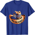Howdy Mind Your Business Western Attitude Design T-Shirt - Royal Blue