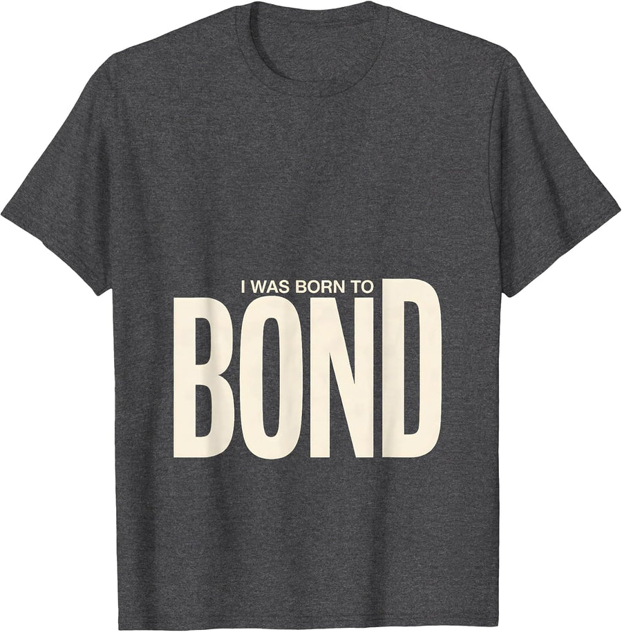 Men's I Was Born To Bond Funny Chemistry Science Teacher Gift T-Shirt - Dark Heather Grey
