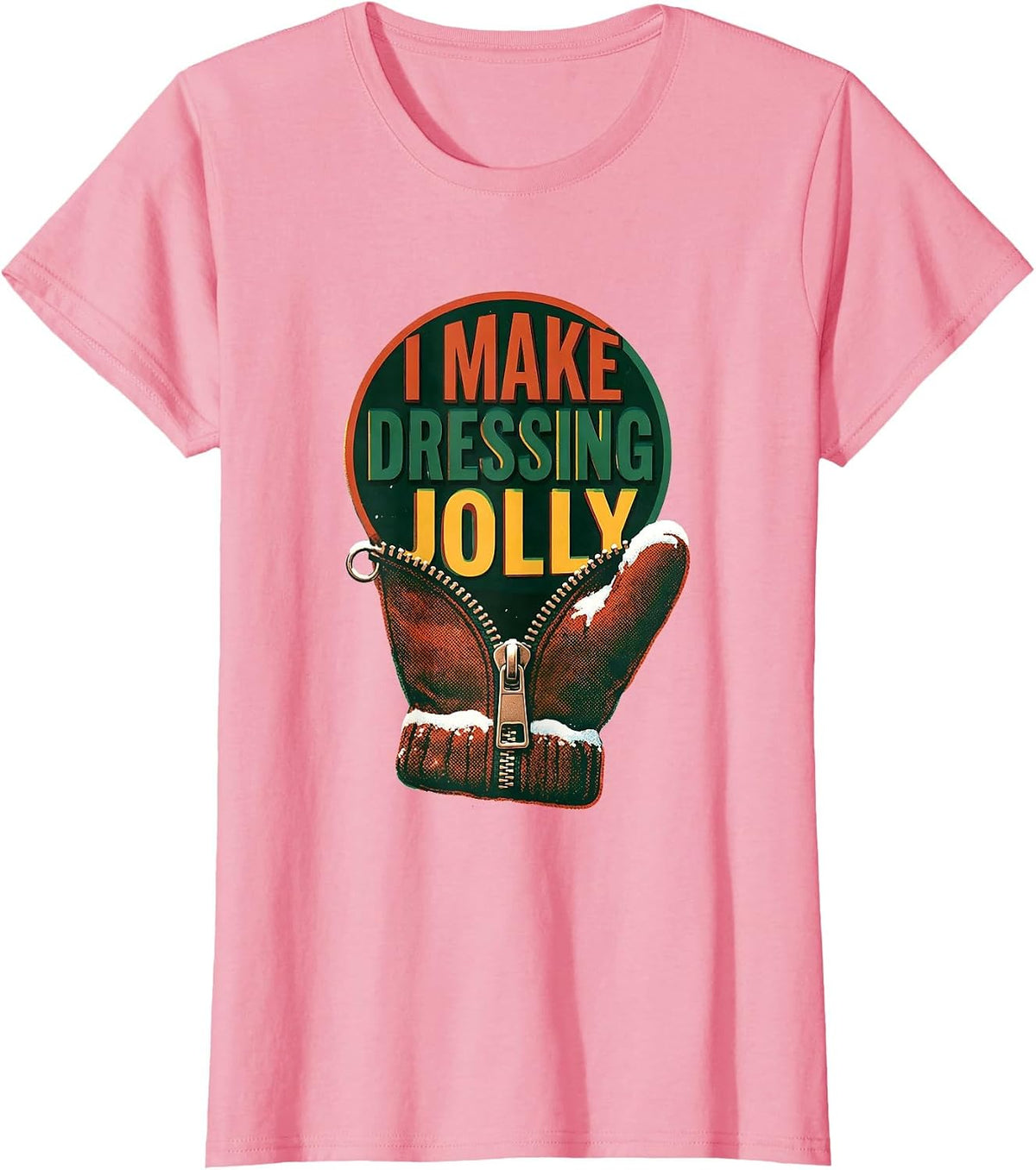 Women's I Make Dressing Jolly Occupational Therapist Christmas T-Shirt - Pink