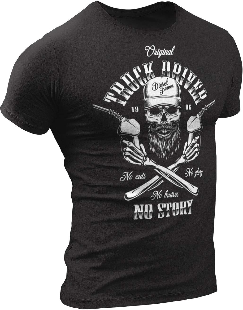 Truck Driver Shirt, Trucker, Diesel Mechanic Gift T-Shirt, Funny Black Tshirt Mens 7 - 4. Original Truck Driver Black T-shirt