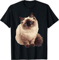 Himalayan Cats Himalayan Cat T-Shirt, Men, Black, Small - As Pictured