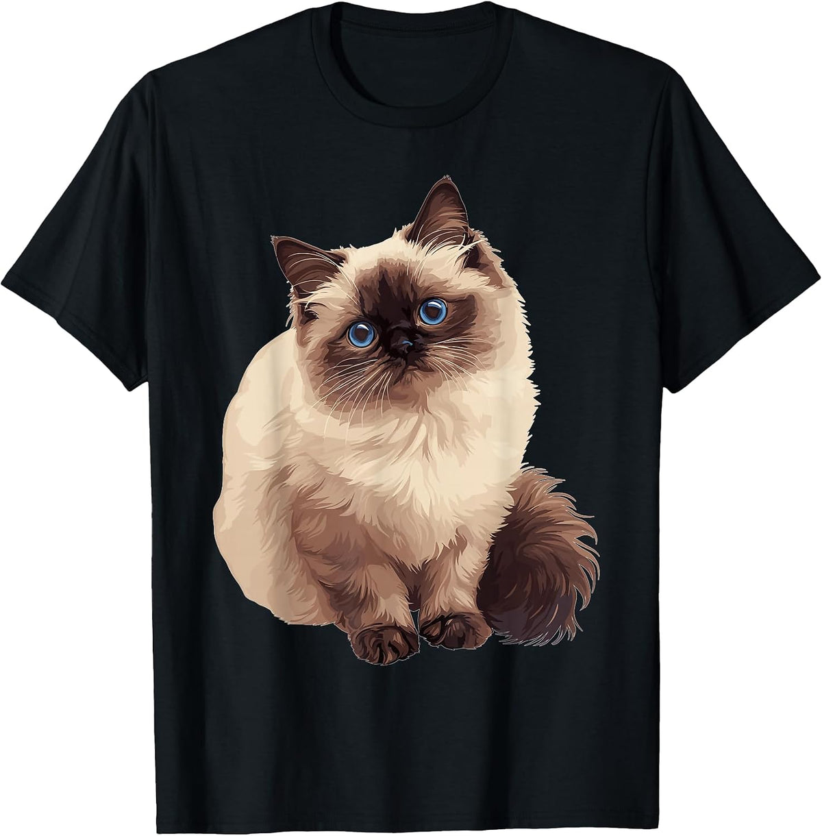Himalayan Cats Himalayan Cat T-Shirt, Men, Black, Small - As Pictured