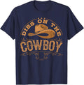 Dibs On The Cowboy Rodeo Ranch Girlfriend Wife Lipstick T-Shirt - Navy Blue