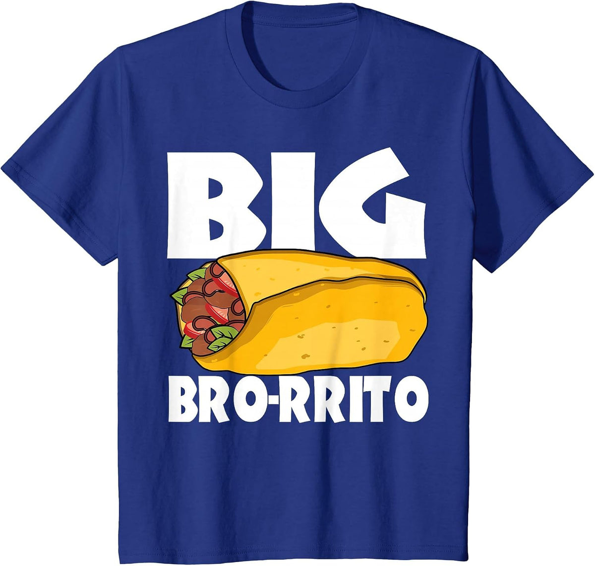 Big Burrito Mexican Food Cinco de Mayo T-Shirt - Royal Blue