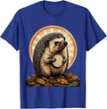 Vintage Hedgehog Cute Animal Lover Gift T-Shirt - Royal Blue