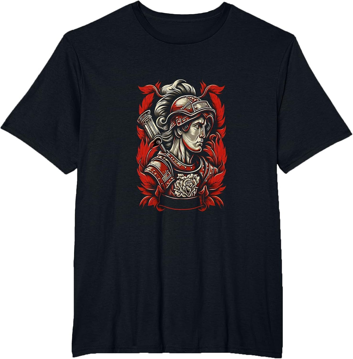 Firefighter Prayer St. Florian Saint of Firefighter Fireman T-Shirt - Black
