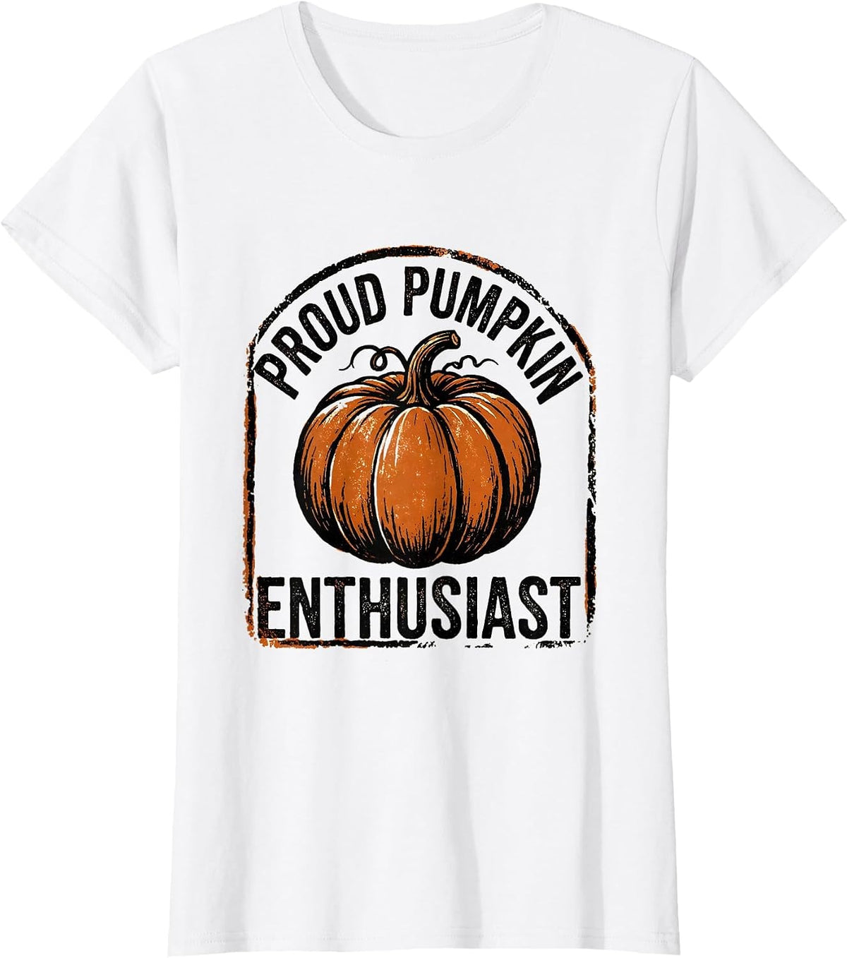 Proud Pumpkin Enthusiast Fall Graphic Design T-Shirt - White