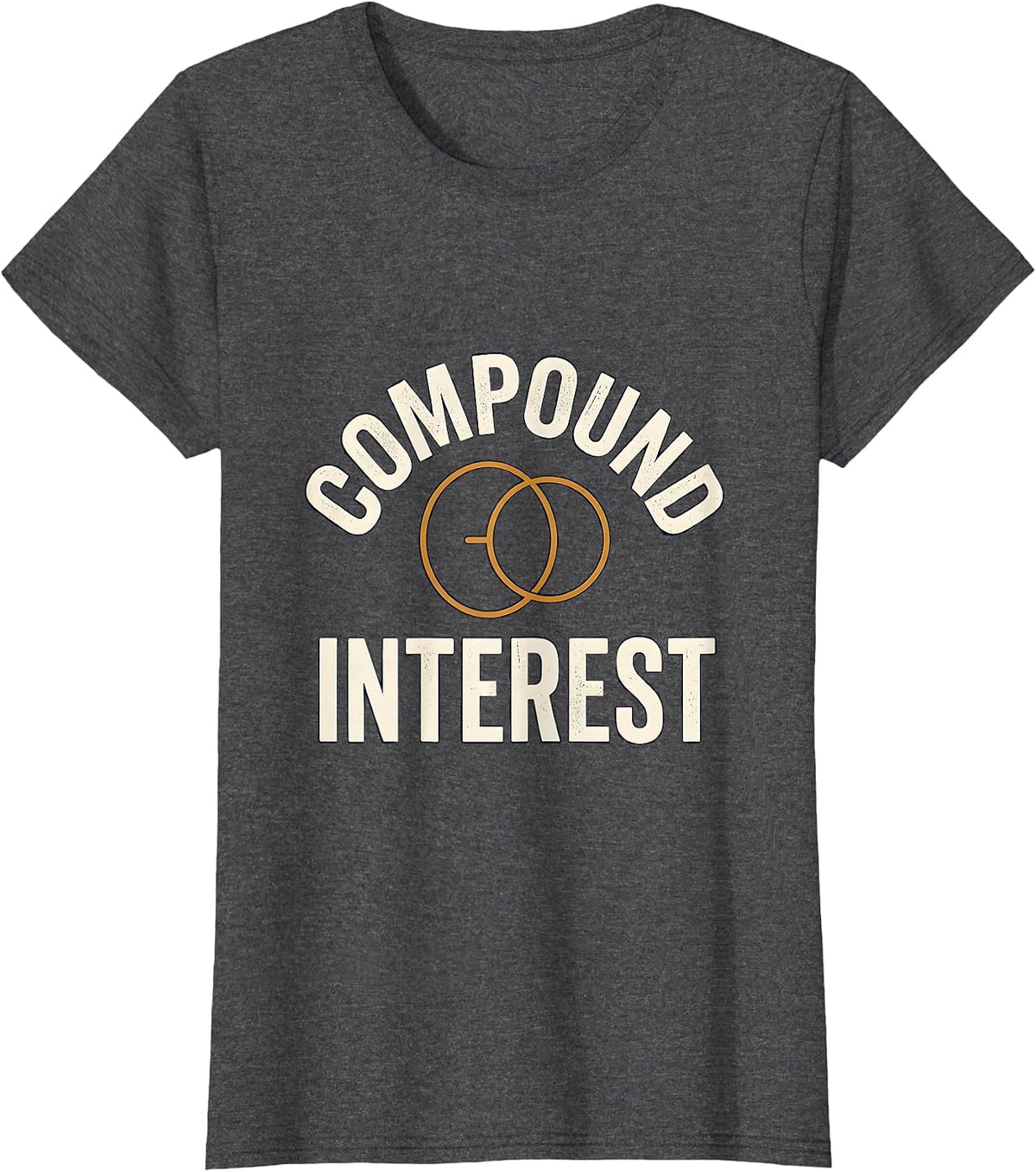 Women's Compound Interest Funny Chemistry Science Lover Gift T-Shirt - Dark Heather Grey