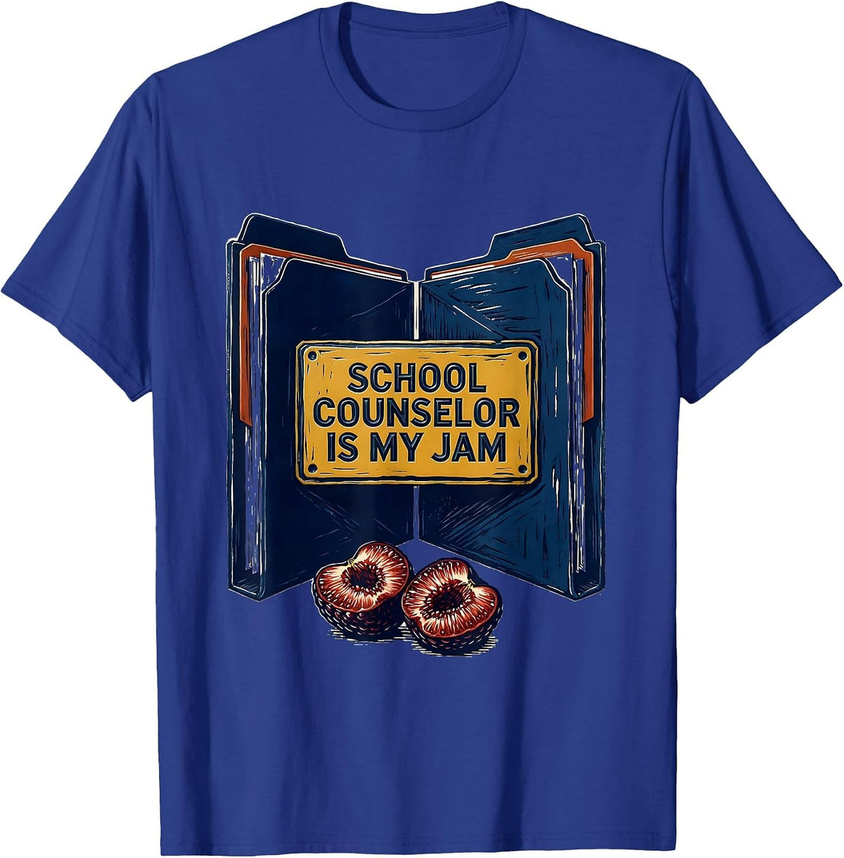 Men's School Counselor Is My Jam Funny School Psychologist Staff T-Shirt - Royal Blue