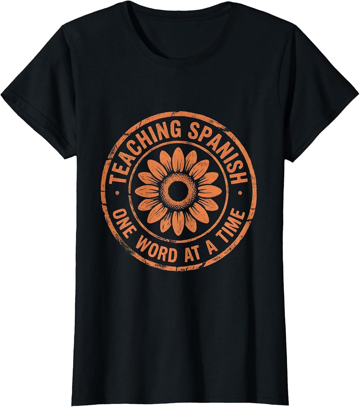 Teaching Spanish One Word At A Time Educator T-Shirt - Black
