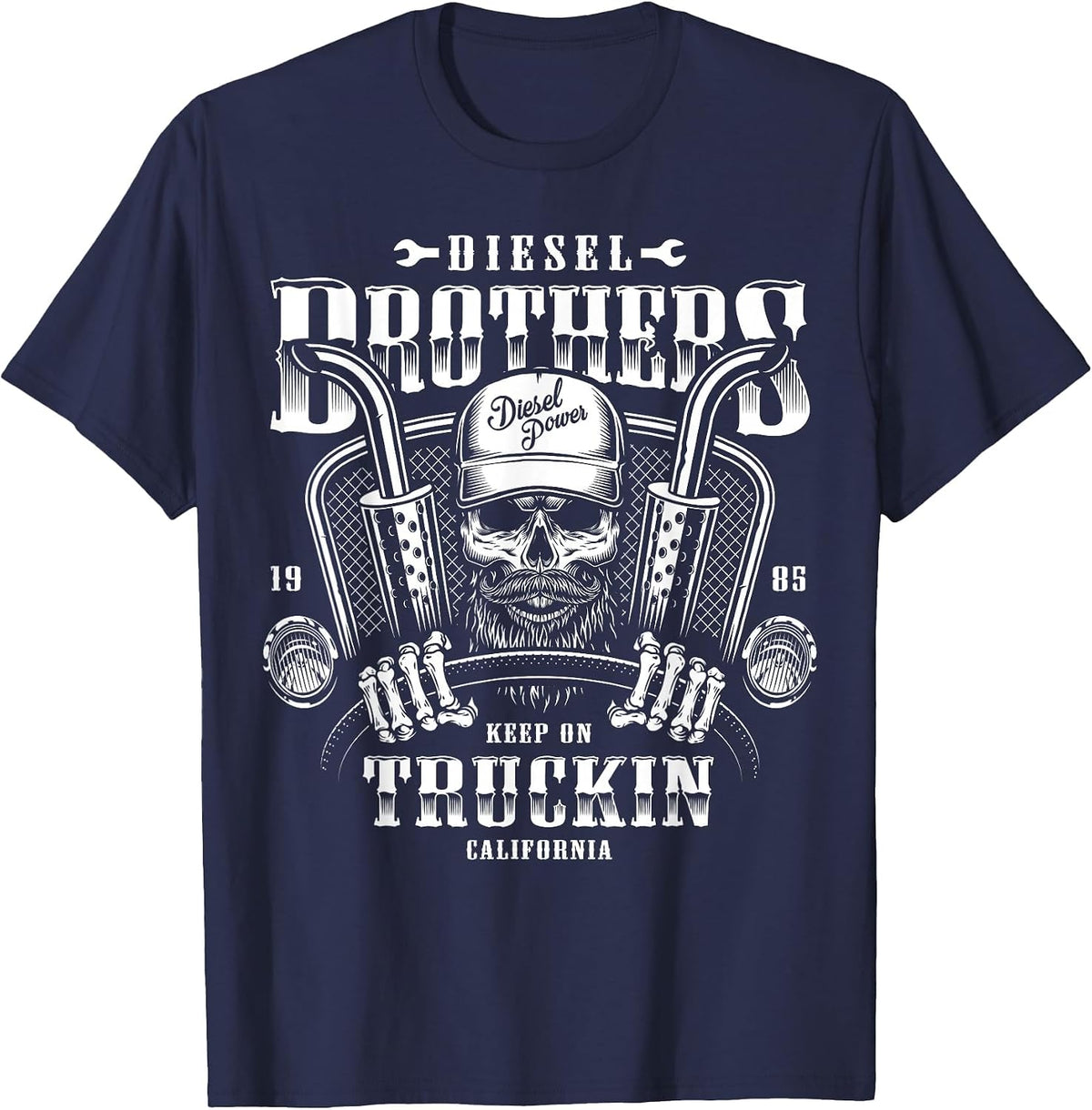 Diesel Brothers Keep On Truckin T-Shirt - Navy Blue