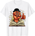 Men's Anarchist Fist Punching Through Rulebook Graphic T-Shirt - White